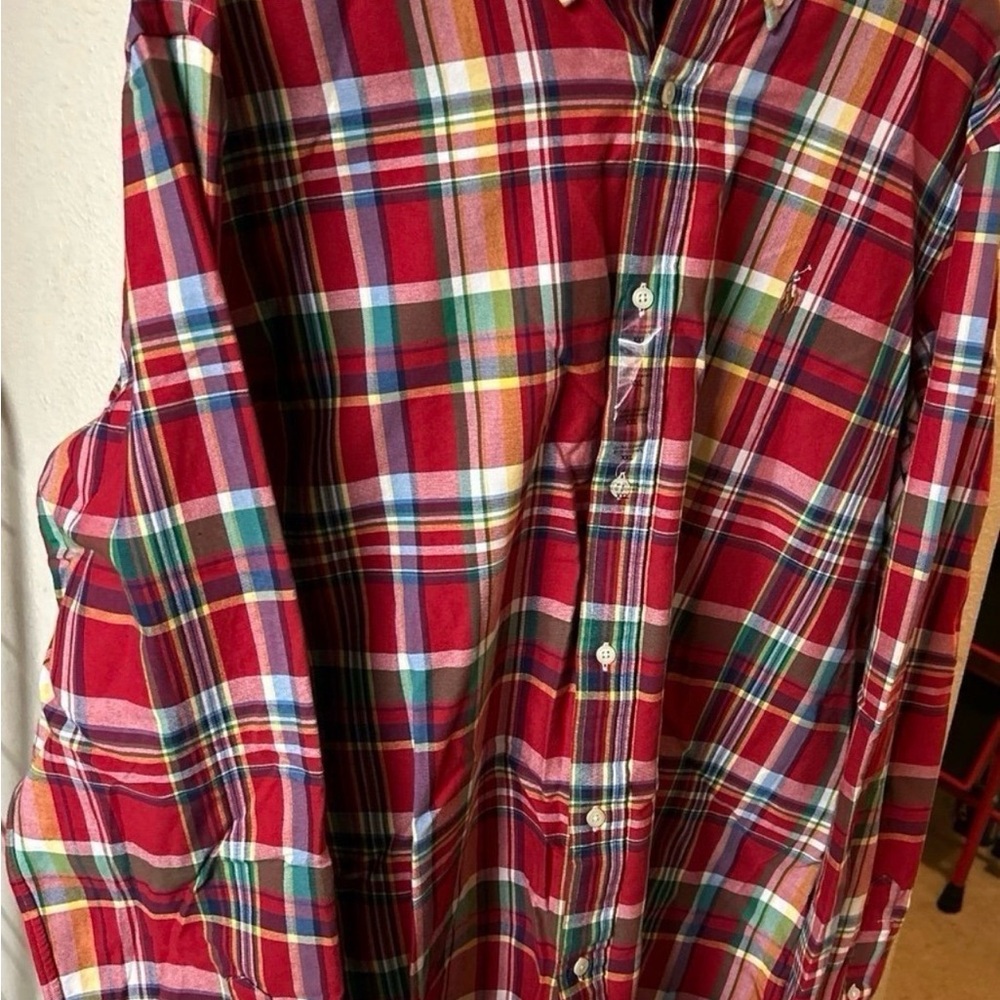 Polo by Ralph Lauren Multicolor Plaid Dress Shirt